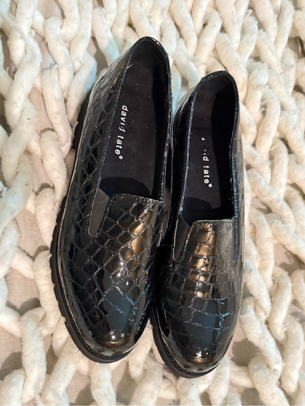 Black loafers